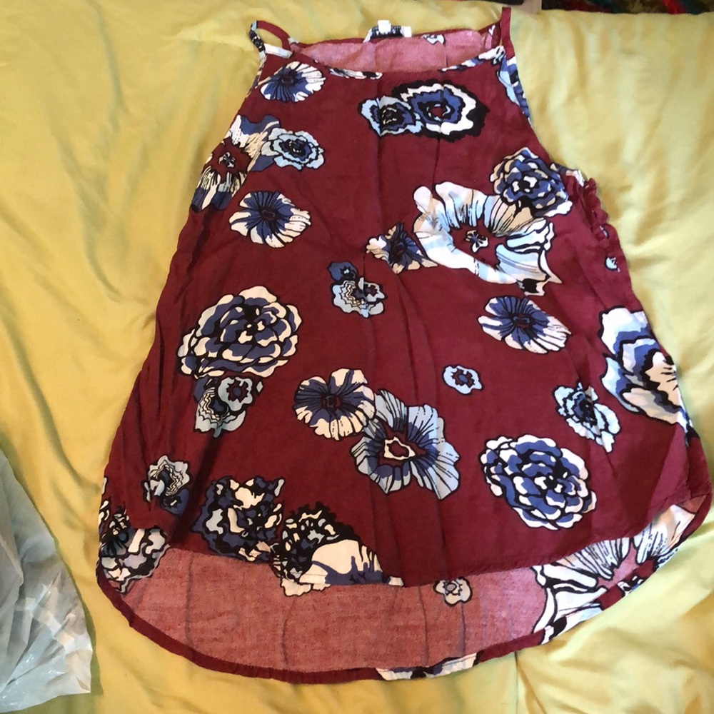 Tank with flowers